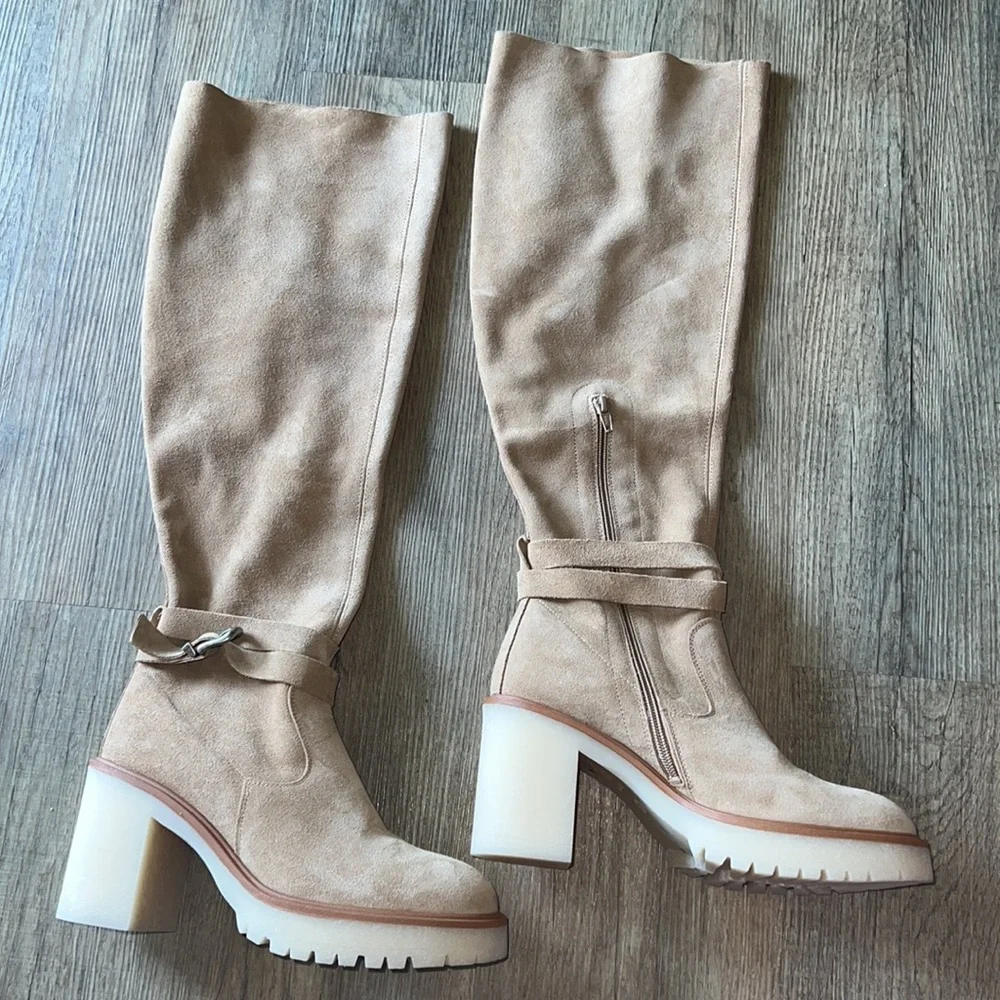 Free People Jasper Over the Knee Boot camel size 41/10 - Picture 4 of 9